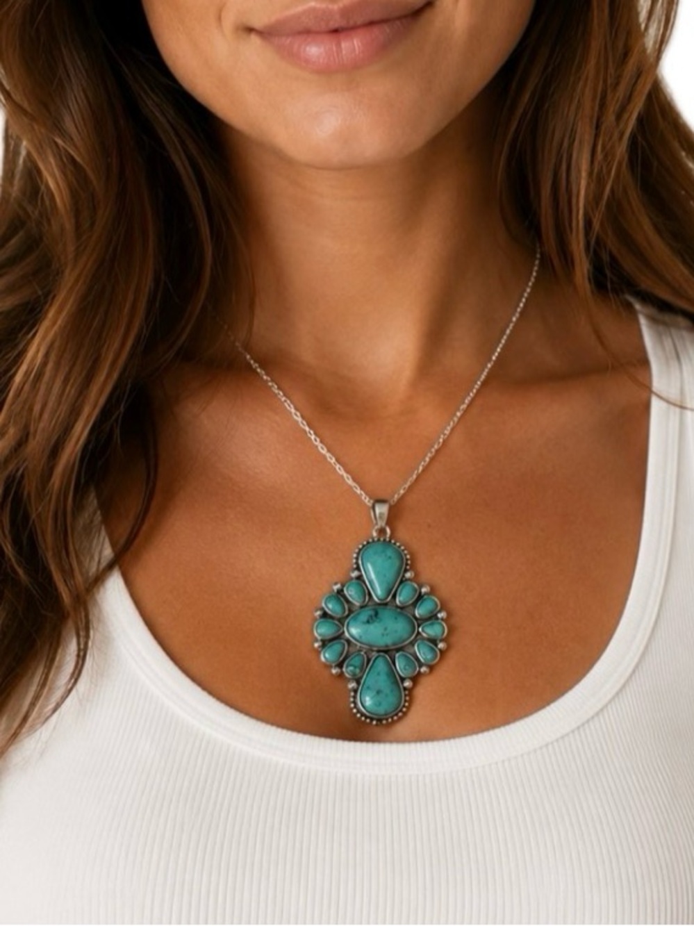 NWOT. Turquoise Pendant.